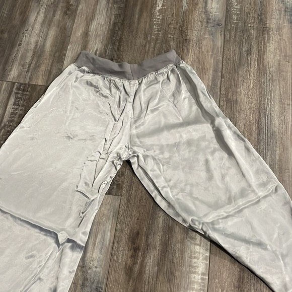PJ Harlow Women's Jolie Satin Pant With Drawstring - Rayon Silk Blend Lounge Pajama Pants Made In USA